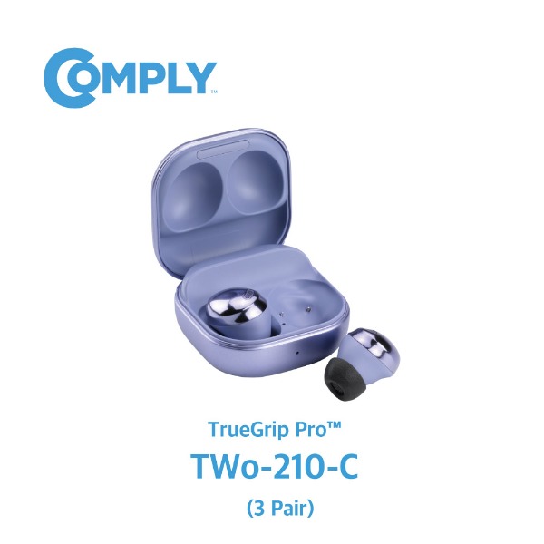 [COMPLY] 컴플라이 폼팁 TrueGrip Pro™ 트루그립 프로 이어팁 TWo-210-C (갤럭시 버즈 프로 호환 / 3 pair) - 공식 수입사 정품