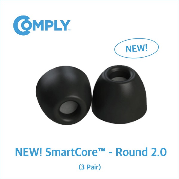 [COMPLY] NEW! SmartCore 이어팁 - 라운드 2.0 (3 pair)